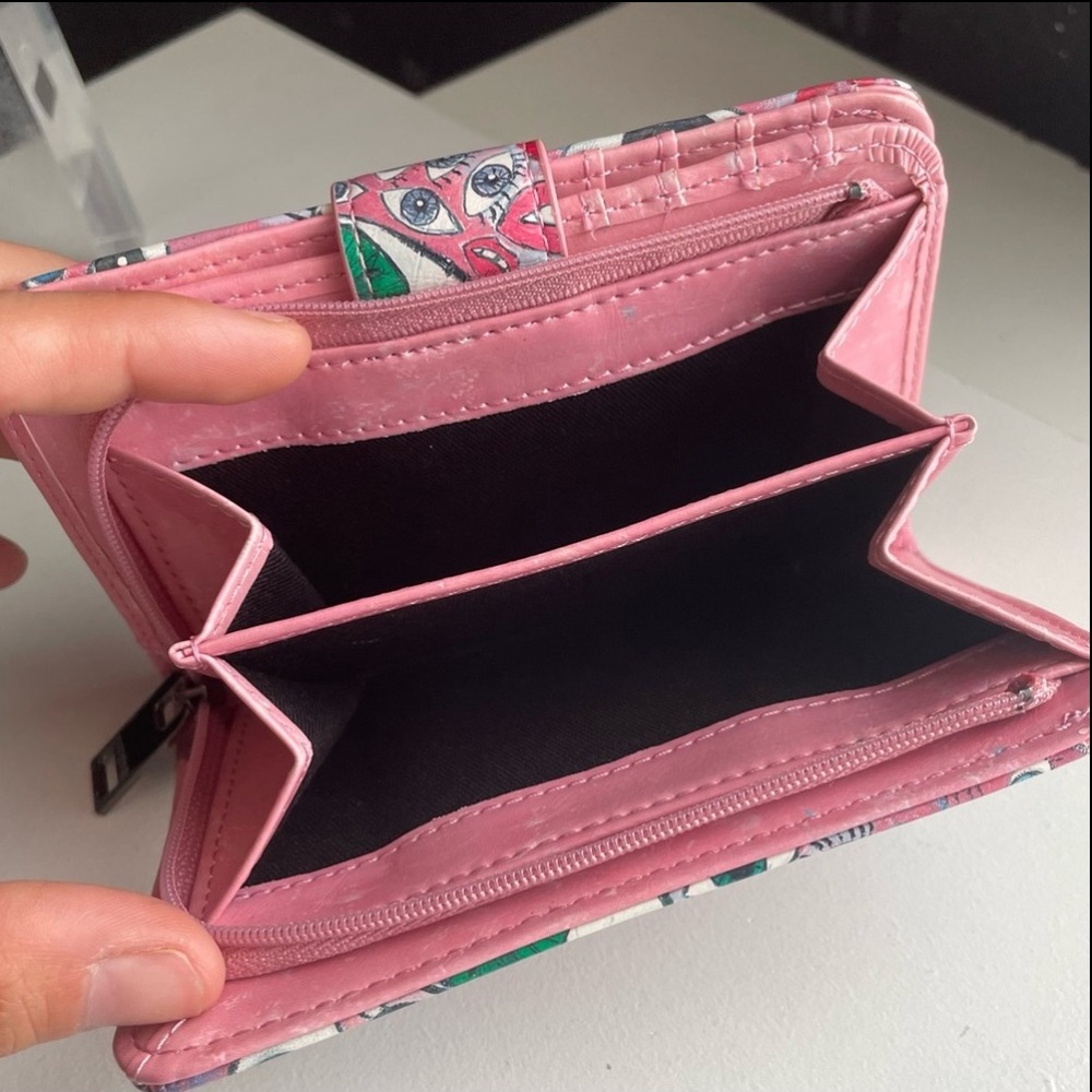 Diesel Pink Leather Eye Wallet Bag - Picture 8 of 11